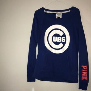 PINK Cubs sweatshirt (IT IS BASEBALL SEASON!)